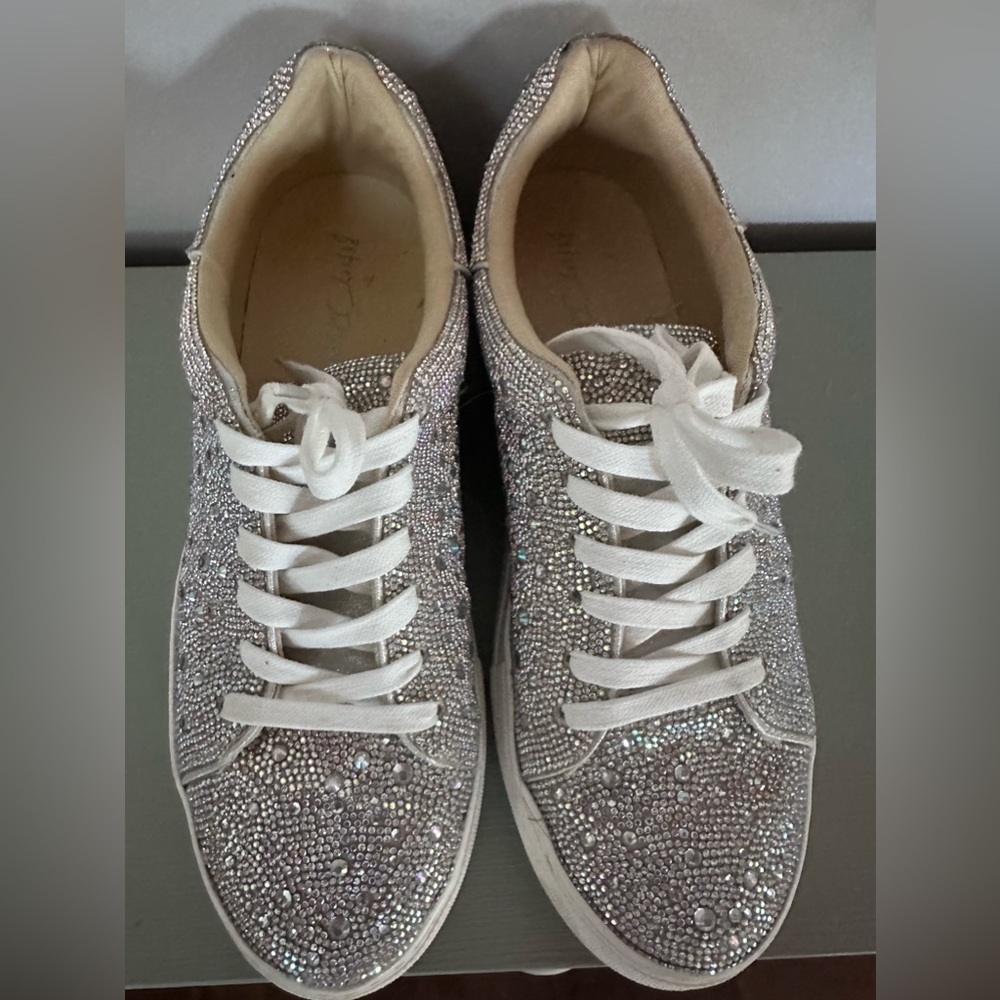 Rhinestone sneakers by Betsy Johnson